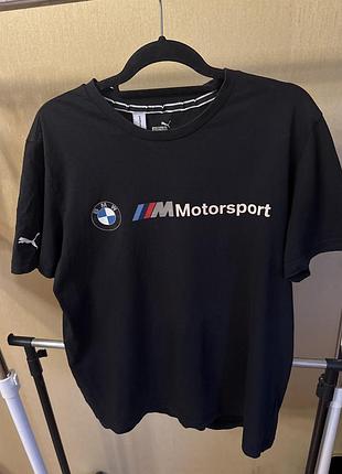 Футболка чоловіча puma bmw mms ess logo tee оригінал