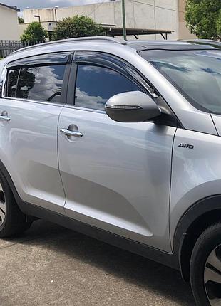 Дефлектори вікон (вітровики) kia sportage iii 2010-2015 (hic)