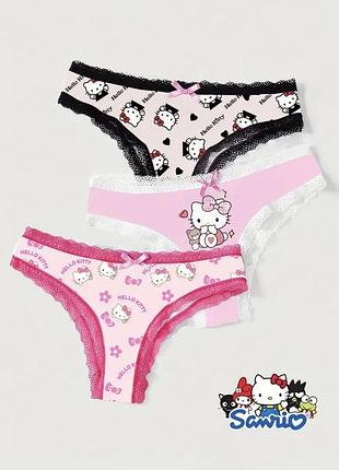 Набір трусиків hello kitty білизна hello kitty трусики hello kitty