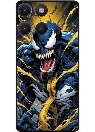 Силіконовий чохол бампер для motorola moto g17 з малюнком веном venom карнаж