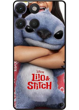 Силіконовий бампер чохол для motorola moto g17 стіч stitch