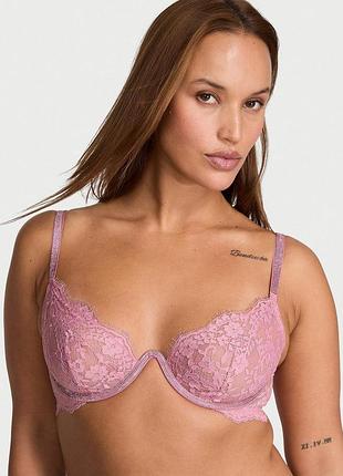 Бюстгальтер victoria's secret (7312439123232) twinkle lace monowire xl рожевий
