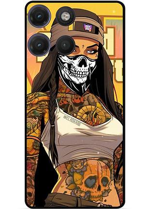 Силіконовий бампер чохол для motorola moto g17 з малюнком gta гта