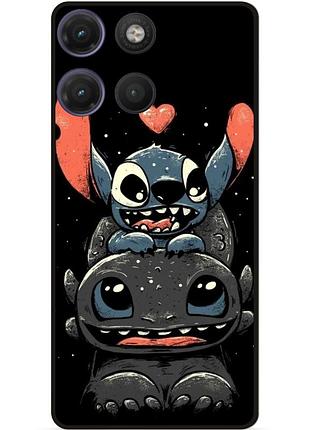 Силіконовий бампер чохол для motorola moto g17 з малюнком stitch стіч