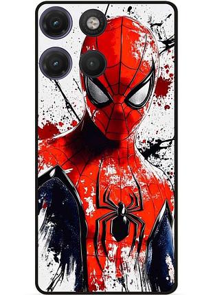 Силіконовий чохол бампер для motorola moto g17 з малюнком людина-павук spider man