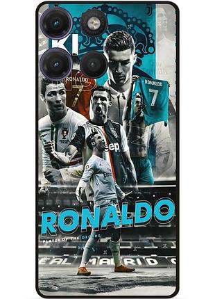 Силіконовий чохол бампер для motorola moto g17 ronaldo роналдо