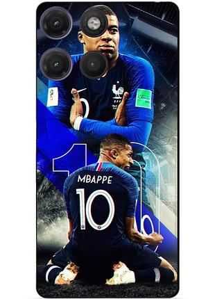 Силіконовий бампер чохол для motorola moto g17 з малюнком mbappe франція мбаппе