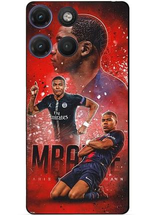 Силіконовий бампер чохол для motorola moto g17 з малюнком мбаппе псж mbappe