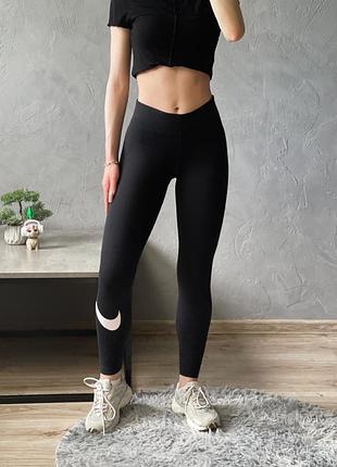 Nike лосіни легінси найк чорні розмір s