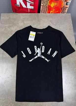 Футболка jordan чорна піксель