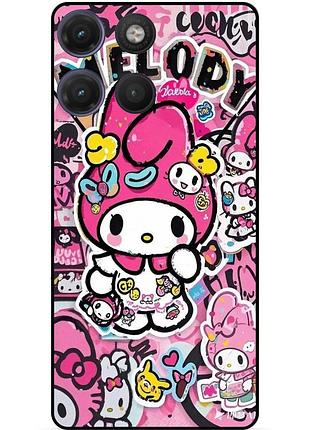 Силіконовий чохол для motorola moto g17 hello kitty куромі kuromi хелло китти
