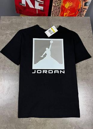 Футболка jordan черная квадрат