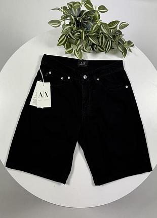 Джинсовые шорты armani exchange черные