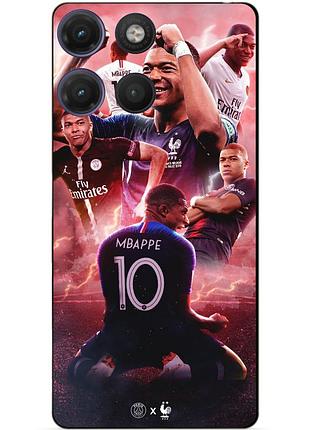 Силіконовий бампер чохол для motorola moto g17 з малюнком кіліан мбаппе mbappe