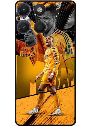Силіконовий чохол бампер для motorola moto g17 з малюнком mbappe real мбаппе