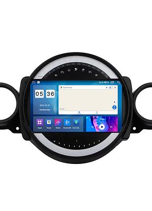 Штатна магнітола lesko для mini cabrio ii рестайлінг 2010-2015 екран 9" 2/32gb carplay 4g wi-fi gps prime