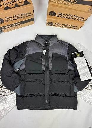 Пуховик stone island черный