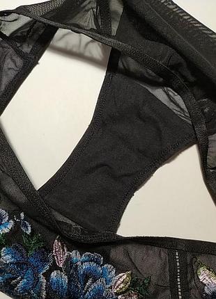 Красиві ажурні трусики з вишивкою secret possessions, eur 38/40 7