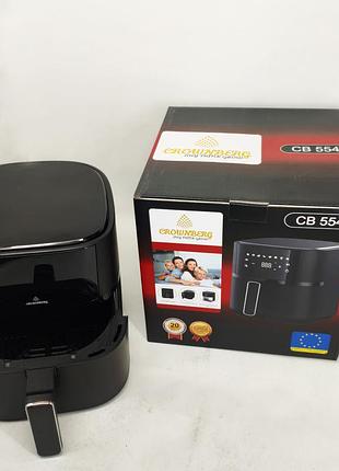 Аэрофритюрница с разными режимами готовки crownberg cb-5543 1500вт 4л, фритюрница без масла с рецептами oq-69