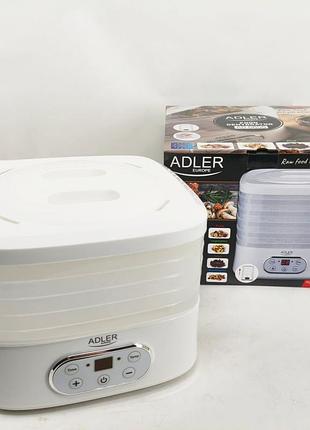 Сушилка электрическая для овощей фруктов грибов и мяса adler ad 6658 дегидратор 550вт hm-11