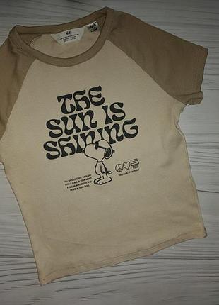Топ в рубчик со снупе h&amp;m 3