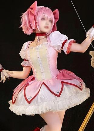 Косплей костюм мадока канаме / madoka kaname («дівчинка-чарівниця мадока магіка»)