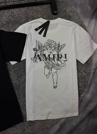 Футболка amiri angel белая