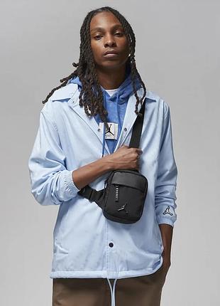 Нагрудная барсетка jordan airborne hip bag. женская сумка слинг через плечо. джордан сумка кросс боди мужская