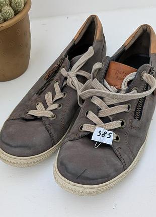 Кожаные туфли-кеды paul green handmade, р. 38.5 (стелька 25 см) австрия