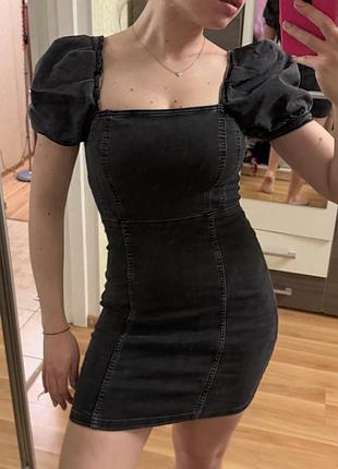Джинсова сукня h&m