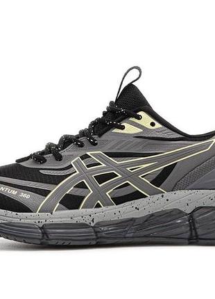 Мужские серые кроссовки asics gel quantum 360 grey black х асикс 43