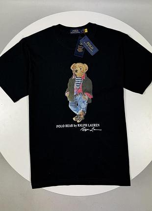 Футболка polo ralph lauren bear черная