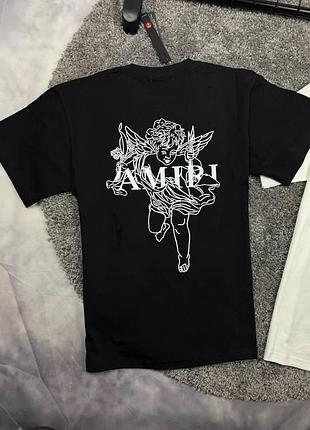 Футболка amiri angel черная