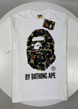 Футболка bape military біла