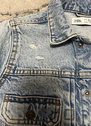 Джинсова куртка zara 3