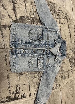 Джинсова куртка zara 8