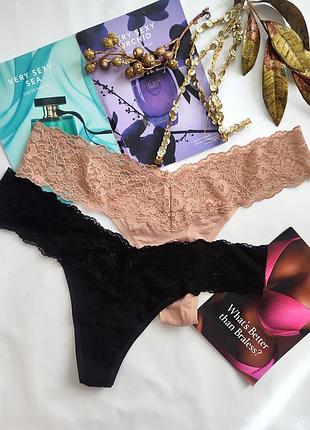 Трусики victoria's secret m l 40 38 стринги