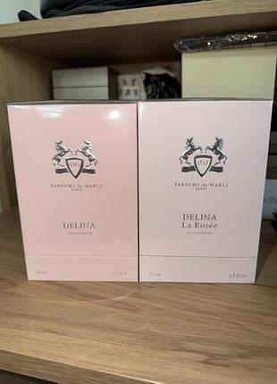 Духи parfums de marly delina классическая 75ml и parfums de marly delina la rosee 75ml оригинал!
