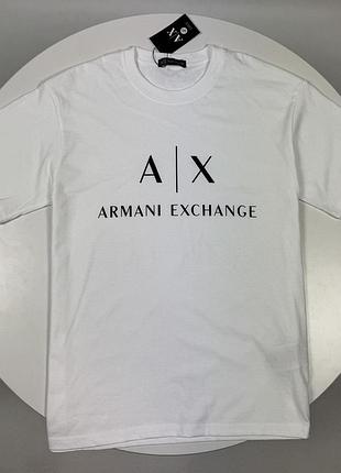 Футболка armani exchange біла