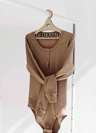 Боді жіноче delikatna 95% котон 5% еластан чорне бежеве лавандове xs/s m/l xl 6