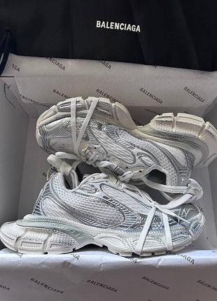 Белые кроссовки balenciaga 3xl white silver x баленсиага 3xl 37