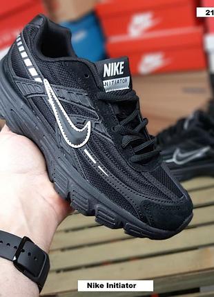 Nike initiator retro runner чорні з білим
