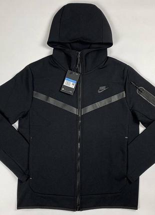 Зіп-худі nike tech fleece чорний