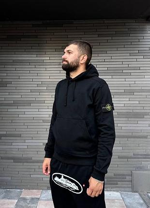 Худі stone island чорне