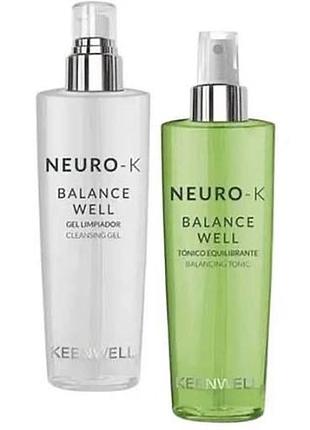 Keenwell neuro-k balance набір балансуючий очищуючий гель + балансуючий тонік