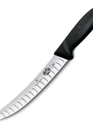 Нож для мяса victorinox fibrox butcher, 20 см, черный (vx57223.20d)