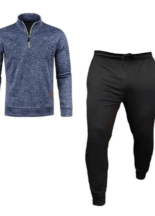 Флисовый костюм кофта и штаны кампио sportgo m-xl джинс