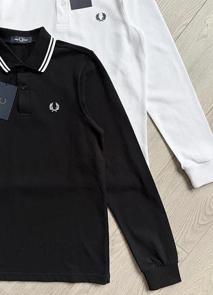 Fred perry лонгслів з коміром 2