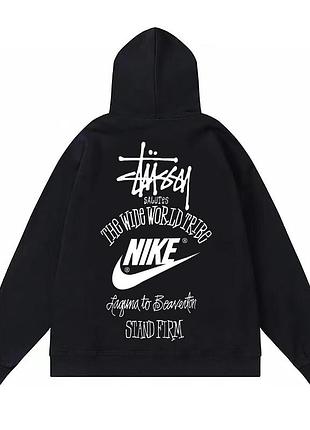 Худи stussy & nike черный