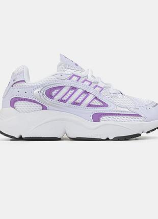 Жіночі білі кросівки adidas ozmillen white purple х адідас 40